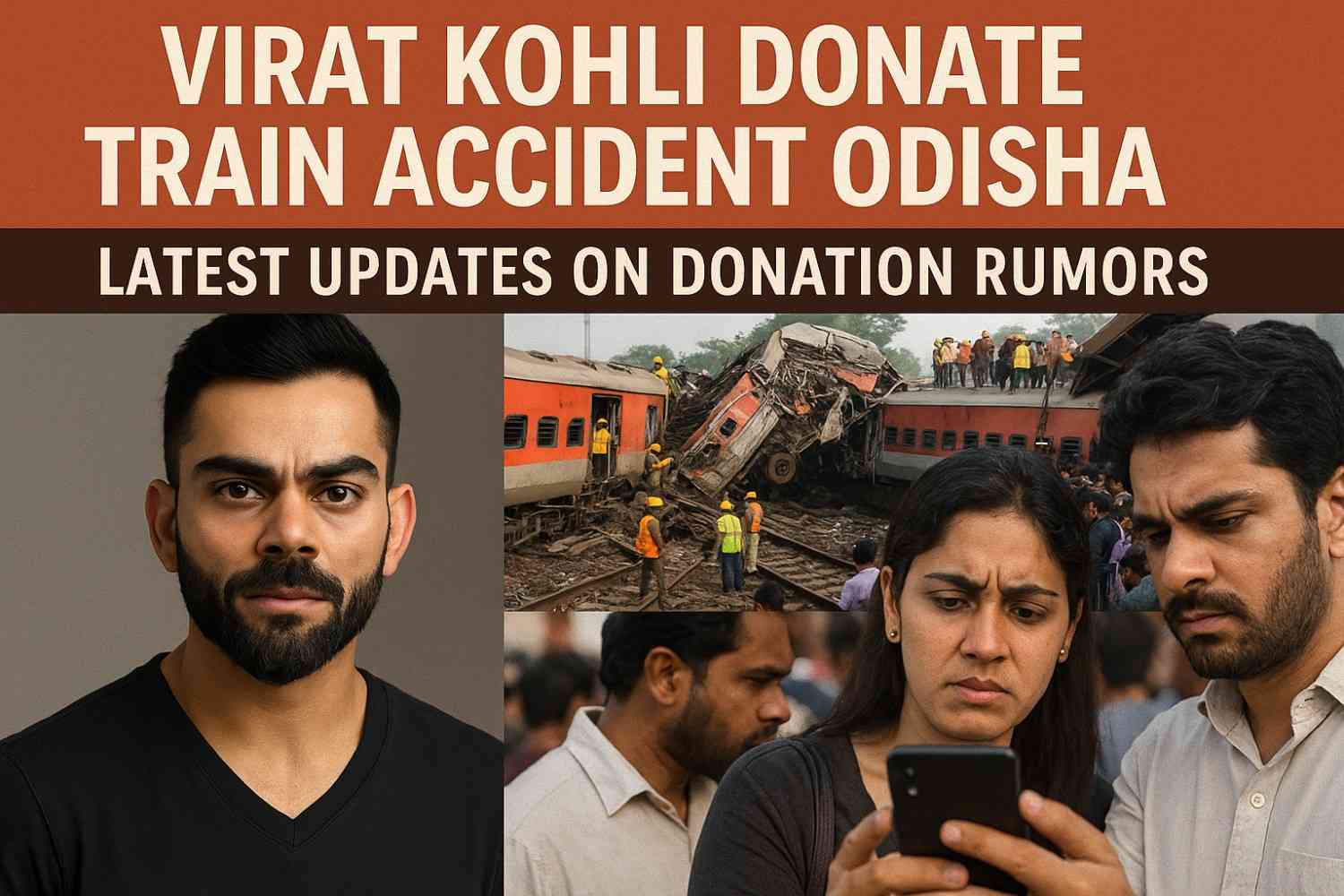 Virat Kohli Donate Train Accident Odisha: Latest Updates on Donation Rumors