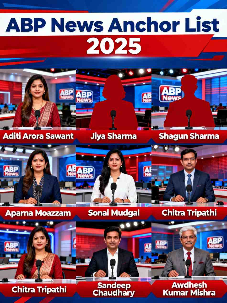 Updated ABP News Anchor List 2025: Key Anchors Revealed
