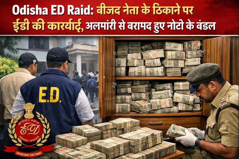 Odisha ED Raid: बीजद नेता के ठिकाने पर ईडी की कार्रवाई, अलमारी से बरामद हुए नोटों के बंडल