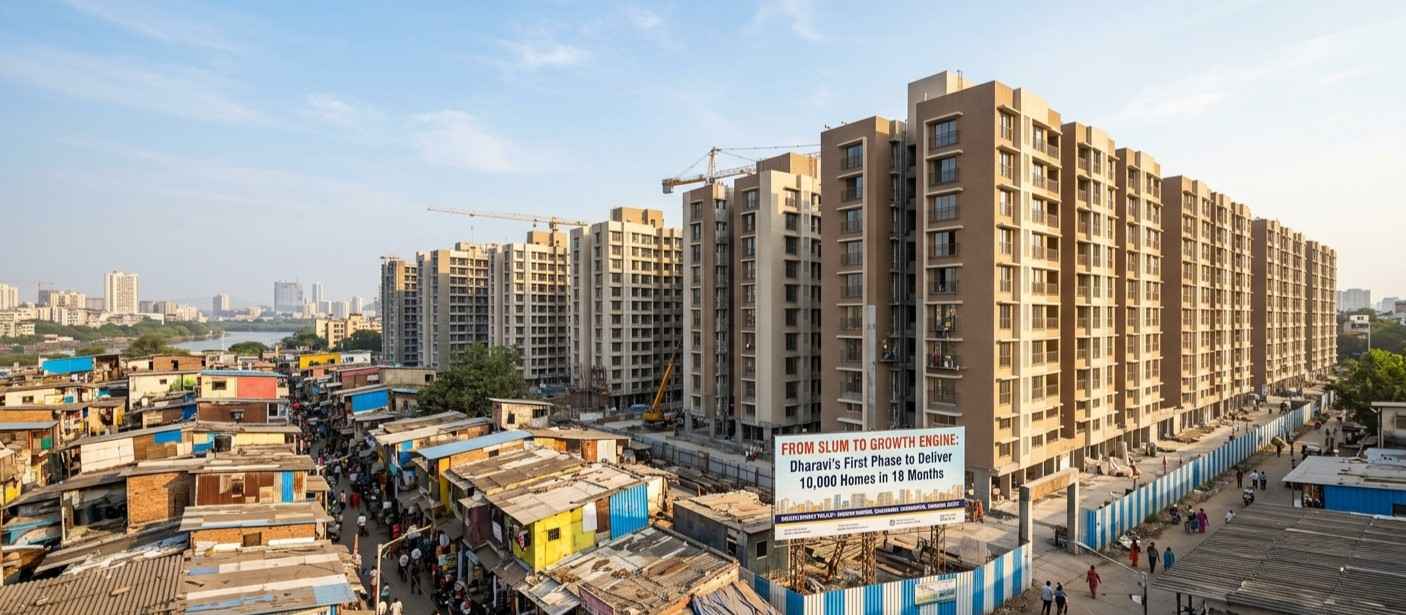 FROM SLUM TO GROWTH ENGINE: Dharavi’s First Phase to Deliver 10,000 Homes in 18 Months